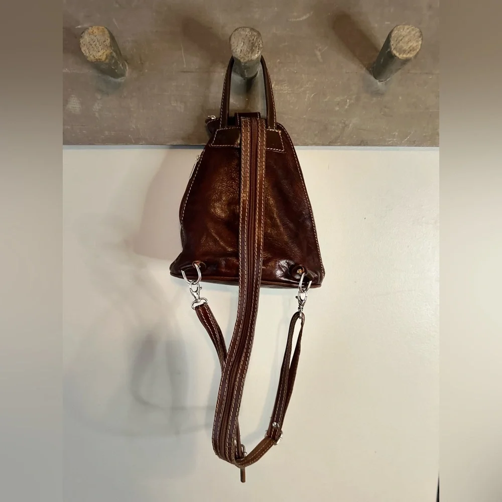 Convertible leather backpack - Picture 11 of 16